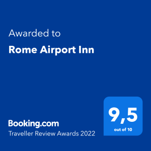 Booking.com 9.6 Traveller Review Awards 2020 Rome Airport Inn